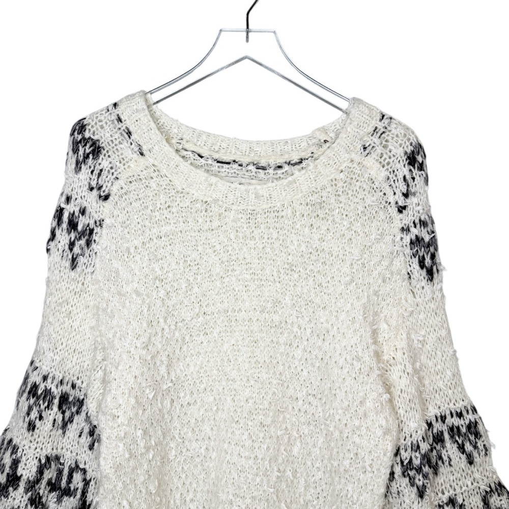 Anthropologie Pilcro Alpaca Blend Women’s Oversized Ivory Sweater Sz Small - Picture 4 of 16